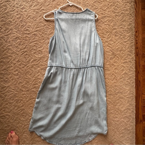 Time & Tru Surplus Dress Chambray Size L - Picture 6 of 11